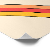 Poster Chasse le coucher de soleil super rétro (Coin)