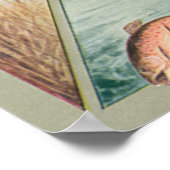 Poster Chasse-Pêche vintage (Coin)