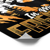 Poster Chasse Sarcastique Drôle Je Suis Dans Fitness Deer (Coin)