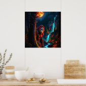 Poster Chasse Sasquatch Moonlit (Cuisine)