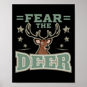 Poster Chasse Ventilateur Cerf Craindre Cadeau Pour Un Ar