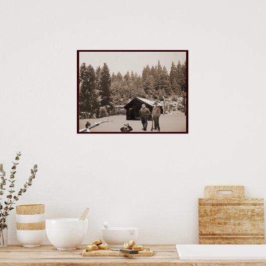 Poster Chasse vintage (Cuisine)