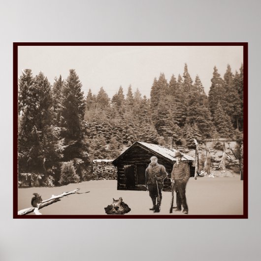 Poster Chasse vintage (Devant)