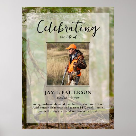 Poster Chasseur, Chasse Célébration de la vie, Photo d'en (Devant)