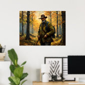 Poster Chasseur de cerfs (Bureau à domicile)