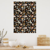 Poster Chasseur de champignons Champignon moyen (Cuisine)