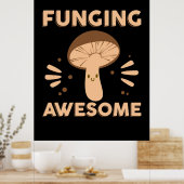 Poster Chasseur de champignons Funginf Awesome (Cuisine)