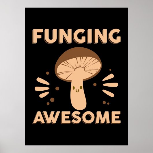 Poster Chasseur de champignons Funginf Awesome (Devant)