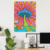 Poster Chasseur de champignons Kidcore Champignon (Bureau à domicile)