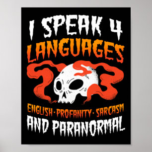 Poster Chasseur de fantômes Chasse paranormale Evp Esprit
