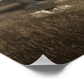 Poster Chasseur d'éléphants en Safari (Coin)