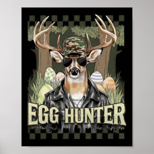 Poster Chasseur d'oeufs Cerf Buck Byckward Casquette Cerf