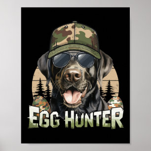 Poster Chasseur d'oeufs de cap camouflage de Labrador noi
