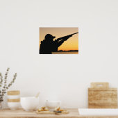 Poster Chasseur et pistolet (Cuisine)