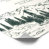 Poster Chasseur Green Mountain Sketch Barre de Mariage Pa (Coin)