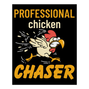 Poster Chasseur professionnel de poulet