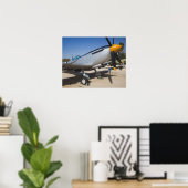 Poster chasseur Spitfire construit en Angleterre (Bureau à domicile)