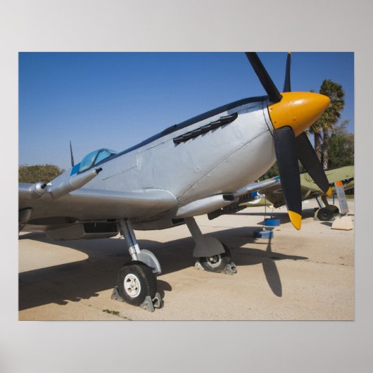 Poster chasseur Spitfire construit en Angleterre (Devant)