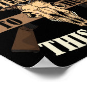 Poster Chasseurs 50e anniversaire Ans Deer Hunting Stag (Coin)