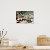 Poster Chasseurs dans la neige par Pieter Bruegel (Cuisine)