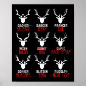 Poster Chasseurs De Cerfs De Noël Drôle Tout Père Noël Re (Devant)