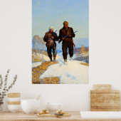 Poster Chasseurs de cerfs par Newell Convers Wyeth (Cuisine)