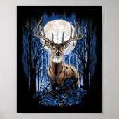 Poster Chasseurs Deer Chasse Big Whitetail Buck (Devant)