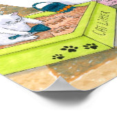 Poster Chat 601 drôles de chats dans le bain (Coin)