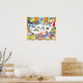 Poster Chat 601 drôles de chats dans le bain (Cuisine)