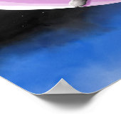 Poster chat 661 Lune rose (Coin)