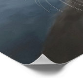 Poster Chat 682 bleu (Coin)