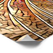 Poster Chat 685 Turquoise Orange (Coin)