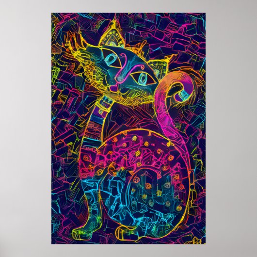 Poster Chat 7 - Lucky no 7 (Devant)