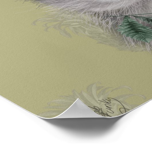 Poster Chat à ananas (Coin)