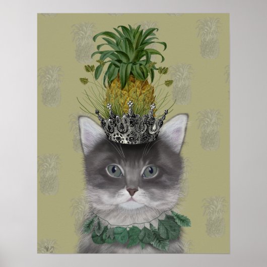 Poster Chat à ananas (Devant)