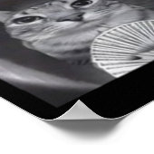 Poster Chat à anneau avec mème de mouvement (Coin)