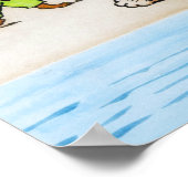 Poster Chat a attrapé un crabe, Louis Wain (Coin)