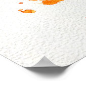 Poster Chat à l'aquarelle (Coin)