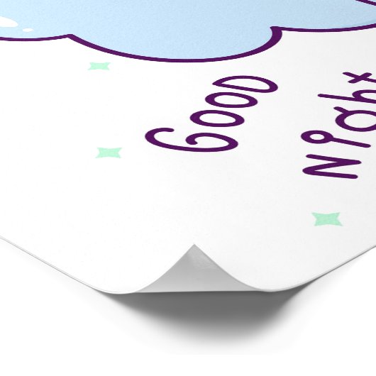 Poster Chat à licorne mignonne (Coin)