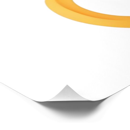 Poster Chat Abstrait (Coin)