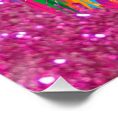 Poster Chat Abstrait Mignon et Coloré (Coin)