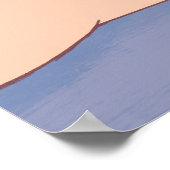 Poster Chat adorable avec fleurs (Coin)