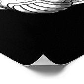 Poster Chat Alien astronaute (Coin)