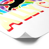 Poster Chat allié Fierté LGBT Chat (Coin)