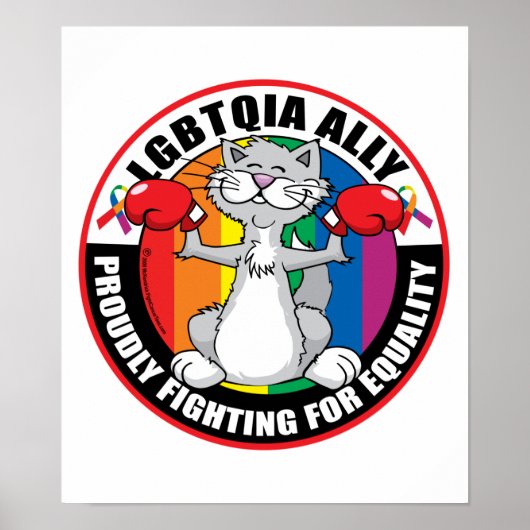 Poster Chat allié LGBTQIA (Devant)