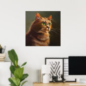 Poster Chat américain (Bureau à domicile)