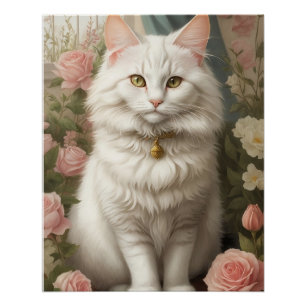 Poster Chat Angora turc