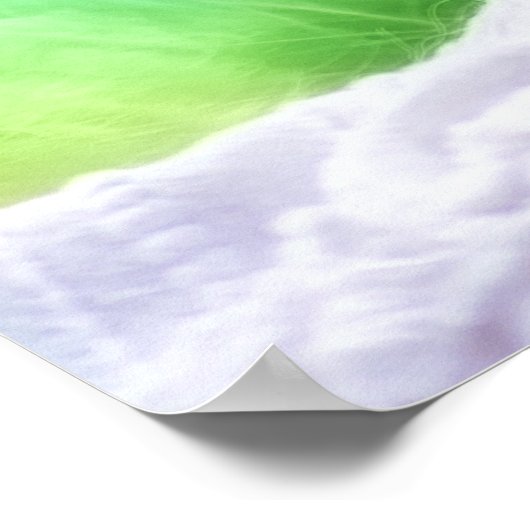 Poster Chat arc-en-ciel Unicorne (Coin)