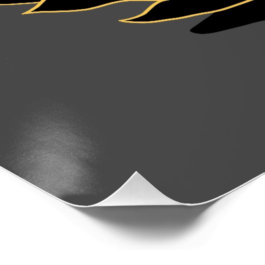 Poster Chat assis (Coin)