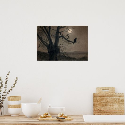 Poster Chat au clair de lune, Alexandre Steinlen (Cuisine)